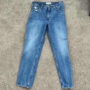 Abercrombie high rise mom jean